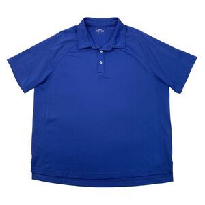Lands End Polo Shirt Mens 3XL XXXL Performance Polo Moisture Wicking Active